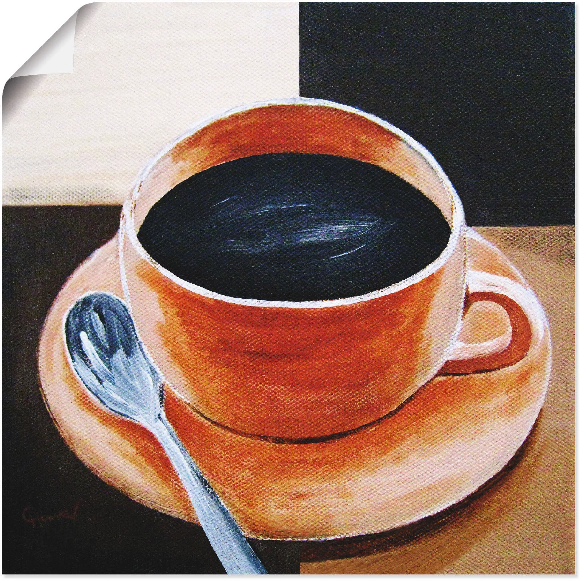 Artland Wandbild »Kaffee«, Getränke, (1 St.), als Leinwandbild, Poster in v günstig online kaufen