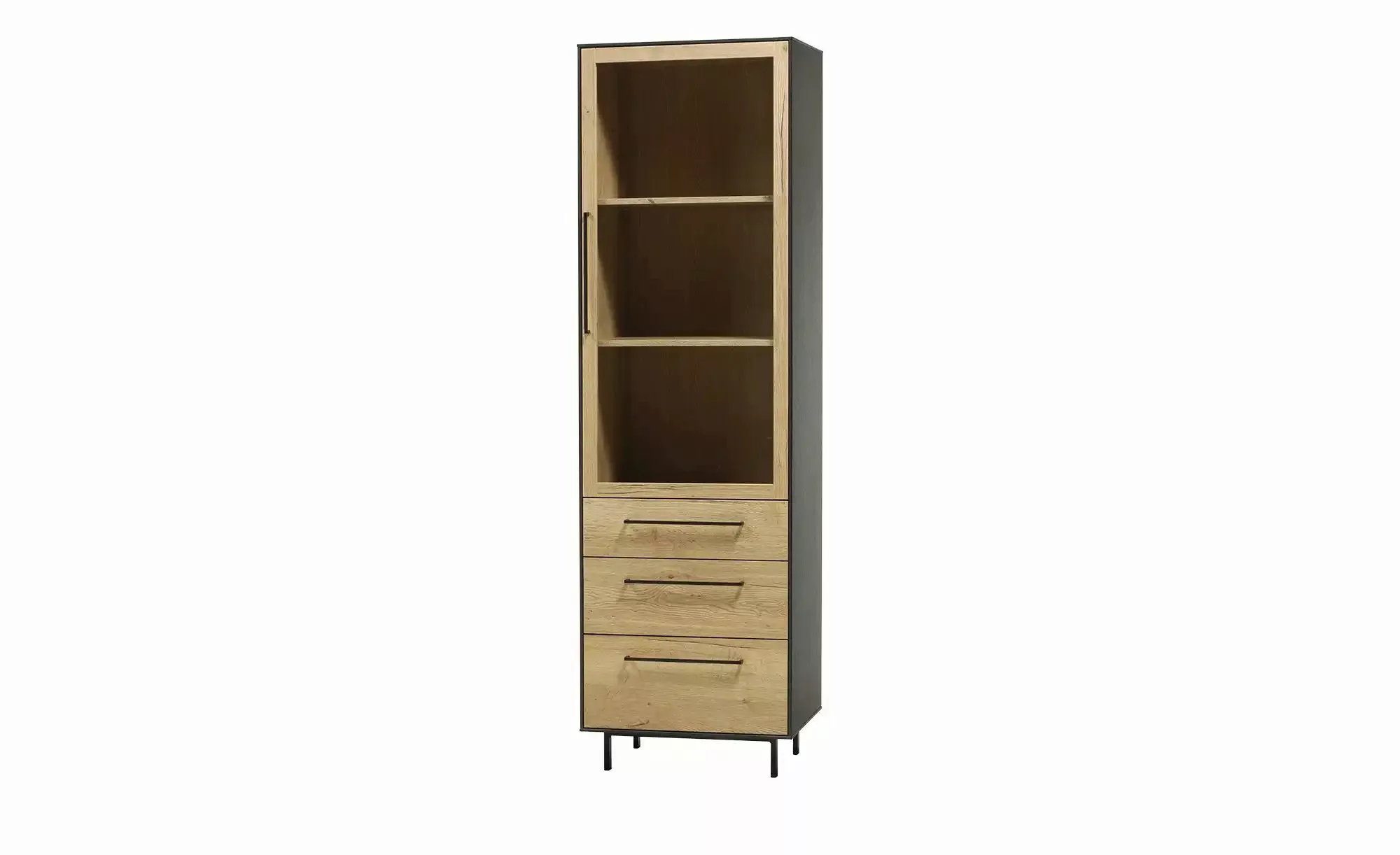 uno Vitrine  Lecce ¦ holzfarben ¦ Maße (cm): B: 60 H: 200 T: 45.0 Schränke günstig online kaufen