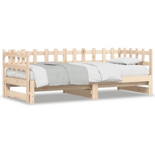 furnicato Bett Tagesbett Ausziehbar 2x(80x200) cm Massivholz Kiefer (1-tlg) günstig online kaufen