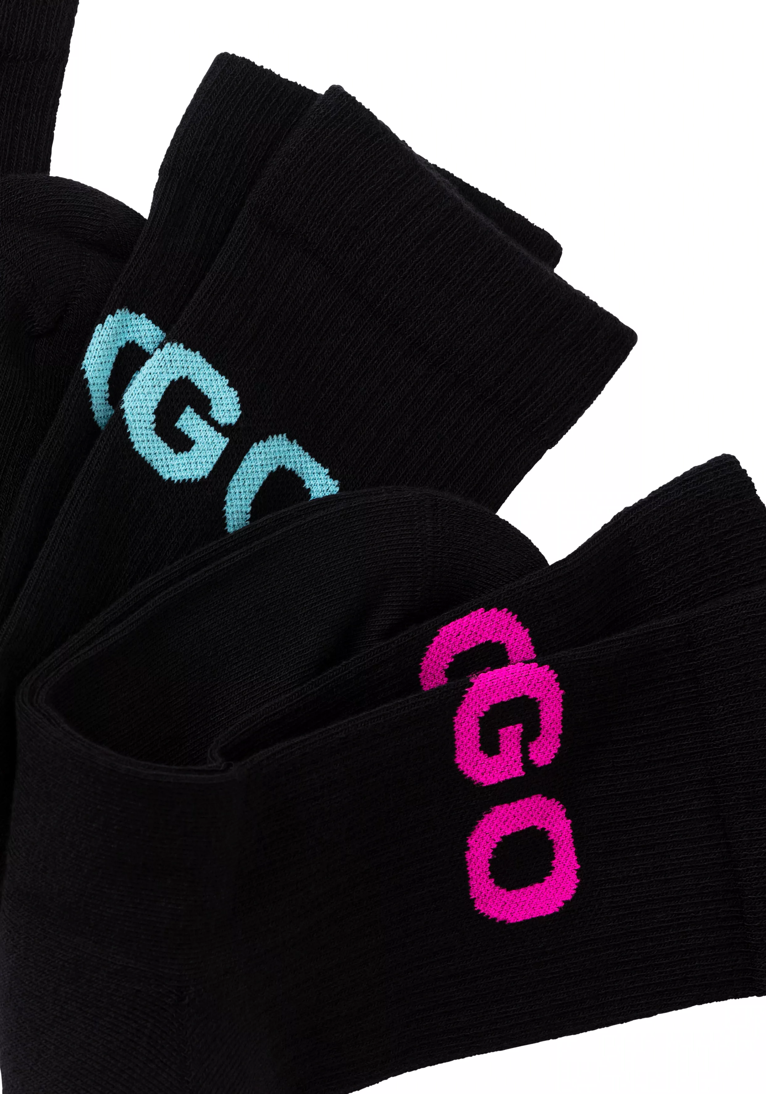 HUGO Underwear Freizeitsocken "3P QS NEON LOGO CC", (Packung, 3 Paar, 3er) günstig online kaufen
