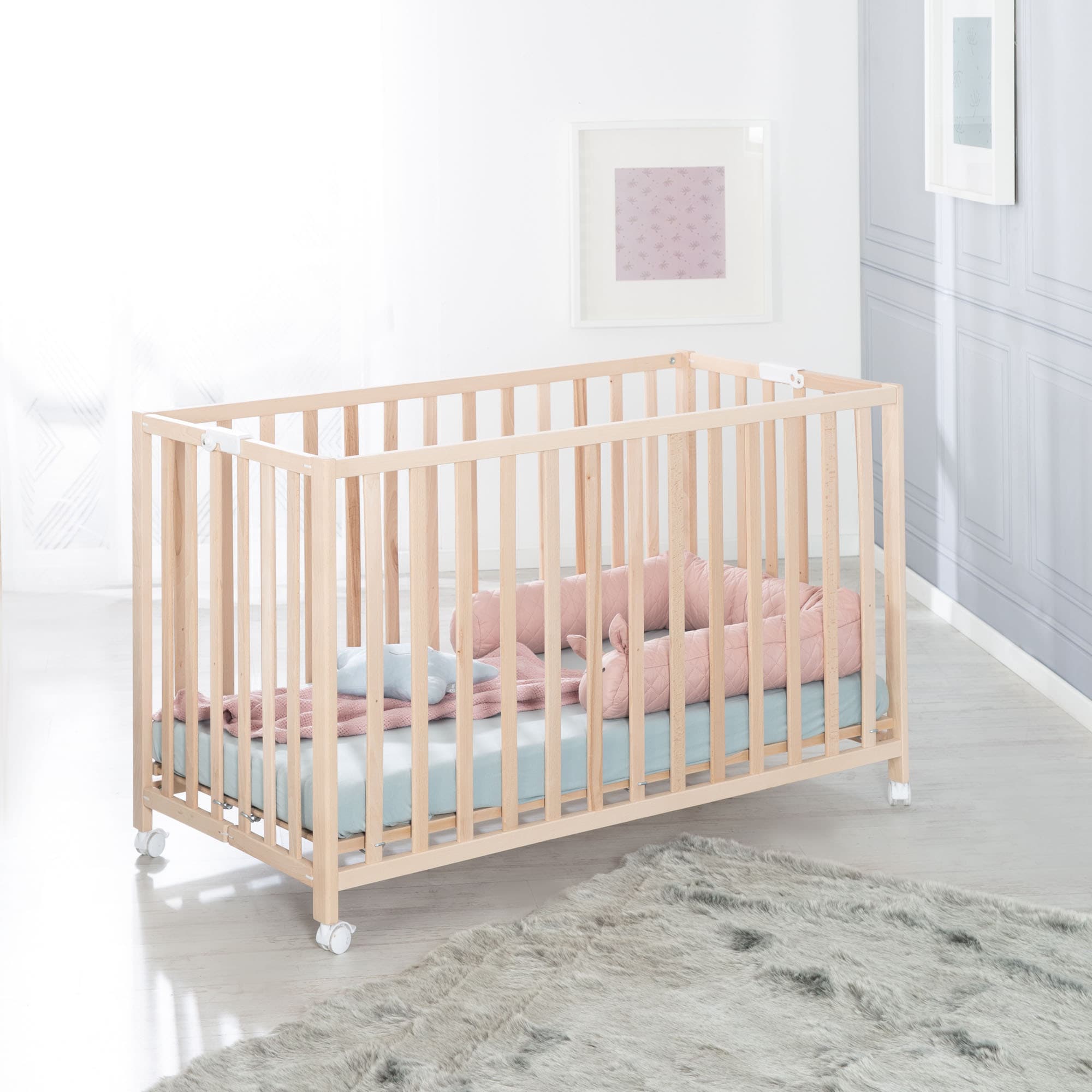 roba® Babybett »Fold Up, buche«, klappbar günstig online kaufen