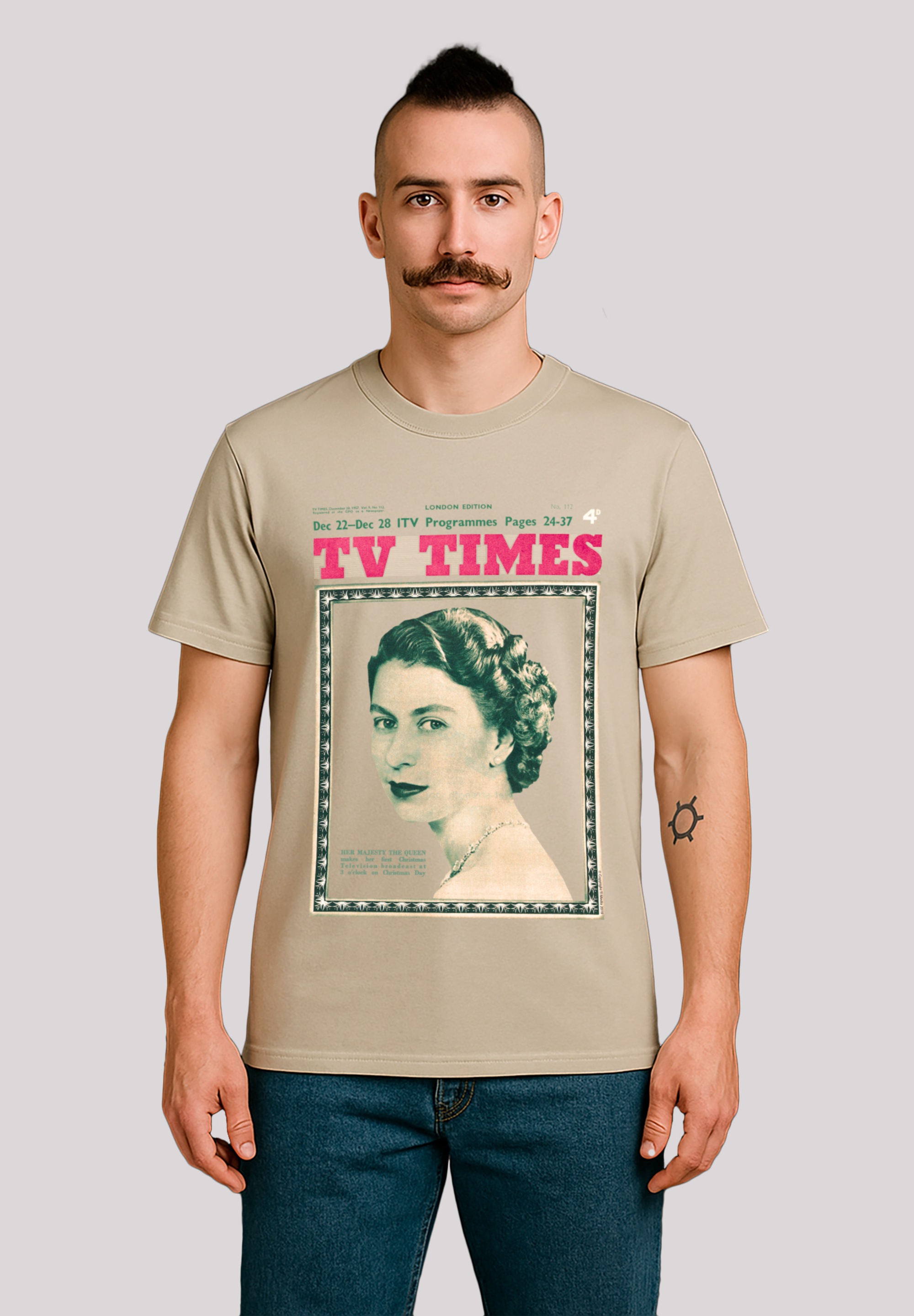 F4NT4STIC T-Shirt "TV Times Queen Elizabeth II 1957 Cover", Premium Qualitä günstig online kaufen