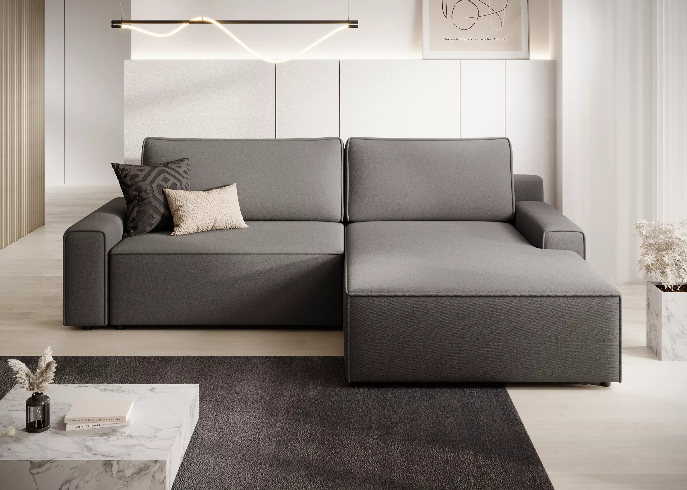 TRENDMANUFAKTUR Ecksofa »Challenge, Schlafsofa mit Bettkasten, Couch in L-F günstig online kaufen