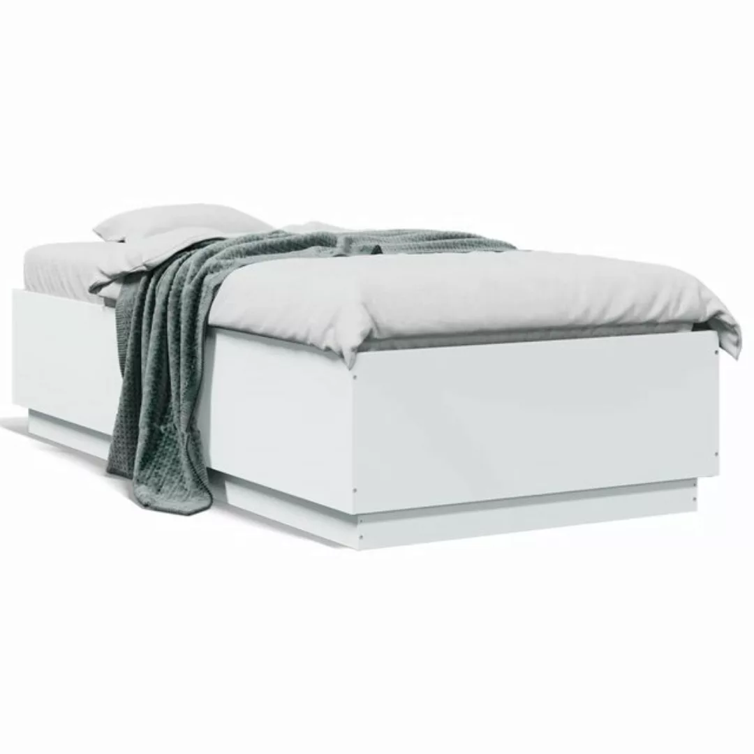 vidaXL Bett Bettgestell Grau Sonoma 75x190 cm Holzwerkstoff günstig online kaufen