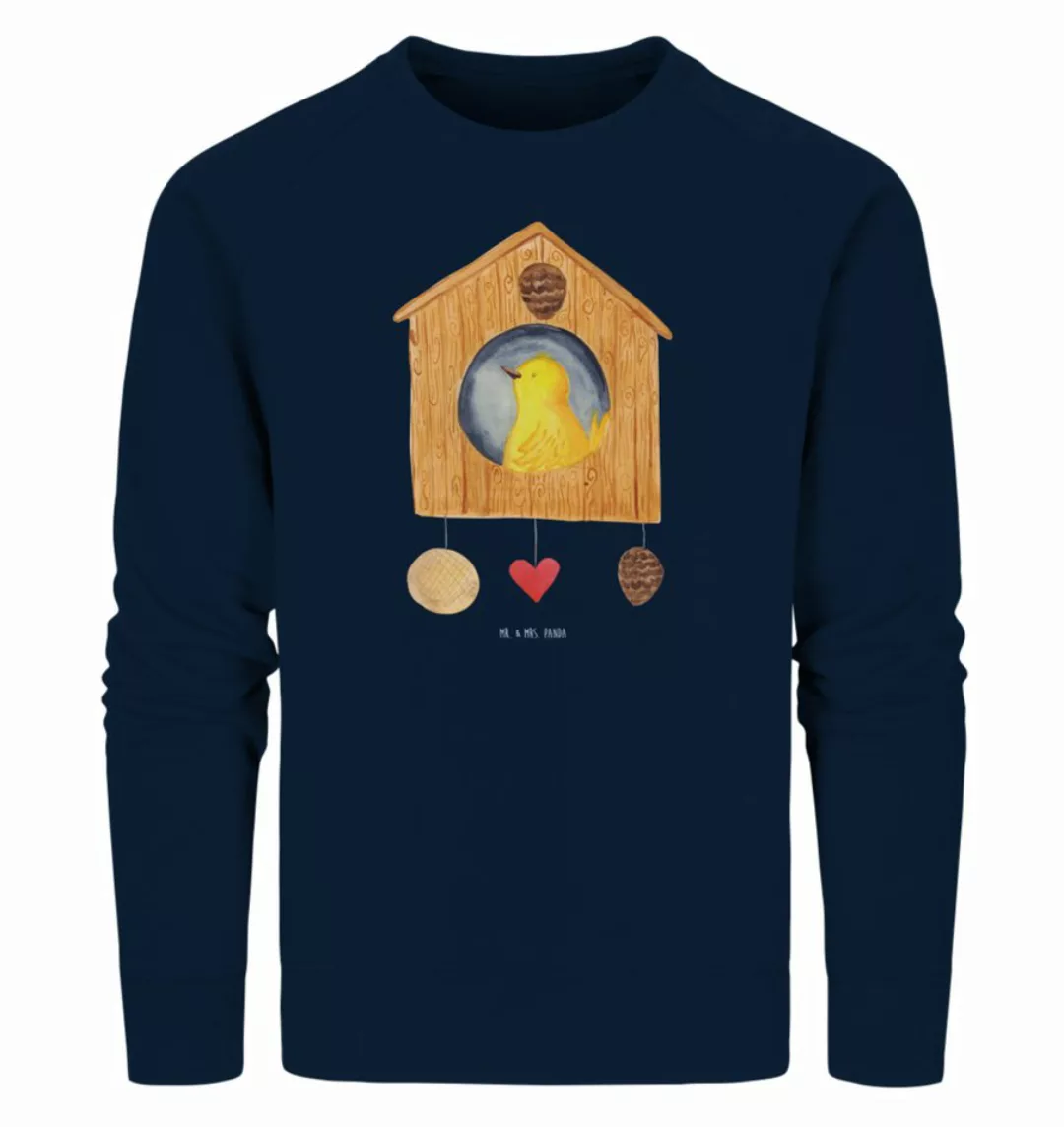 Mr. & Mrs. Panda Longpullover Vogel Haus Größe XS - French Navy - Geschenk, günstig online kaufen