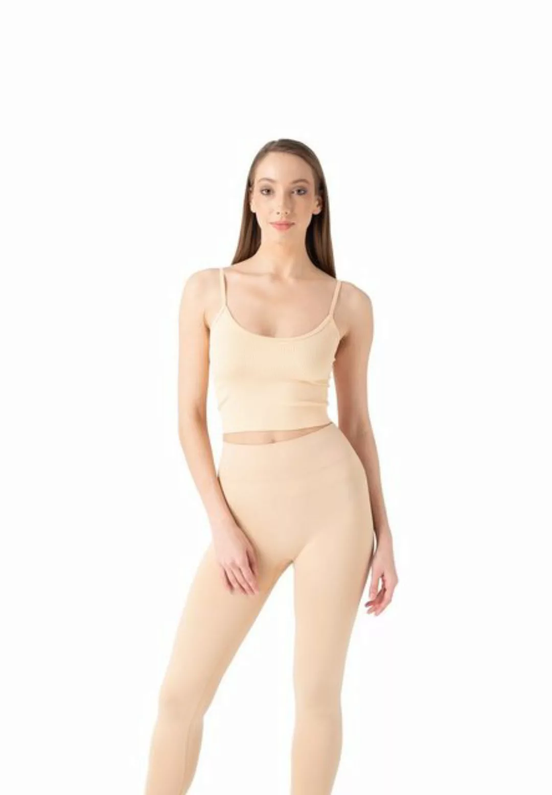 Burnell & Son Spaghettitop Damen Sporttop Seamless Fitness Oberteil (1-tlg) günstig online kaufen