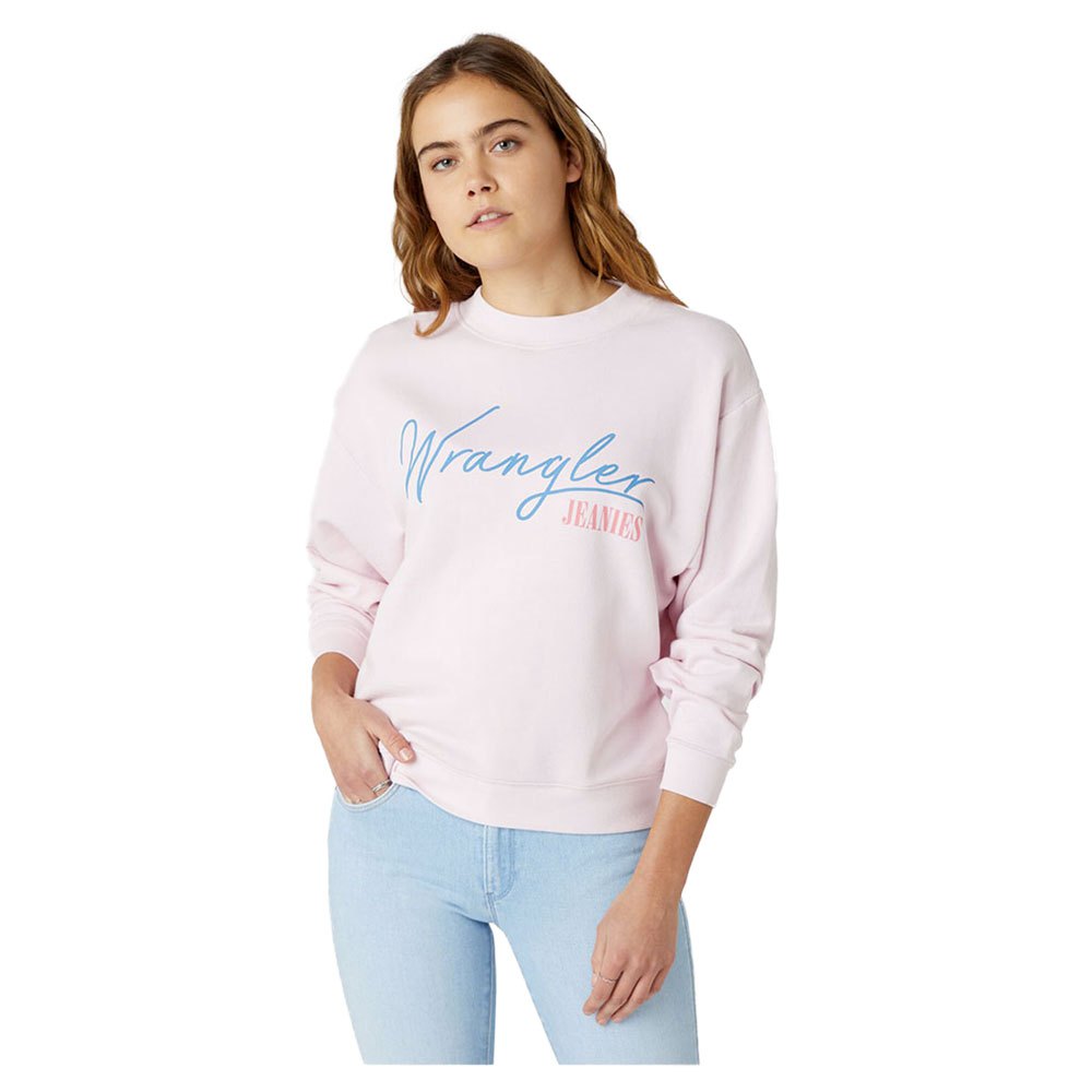 Wrangler High Rib Retro Pullover XS Cradle Pink günstig online kaufen