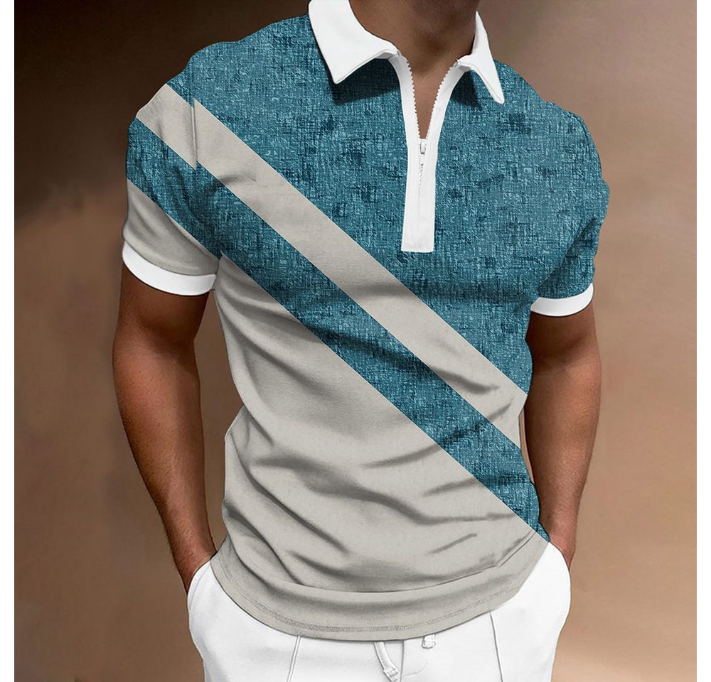 BlauWave Poloshirt Sommer-Kurzarm-Poloshirt mit Reißverschluss für Herren ( günstig online kaufen