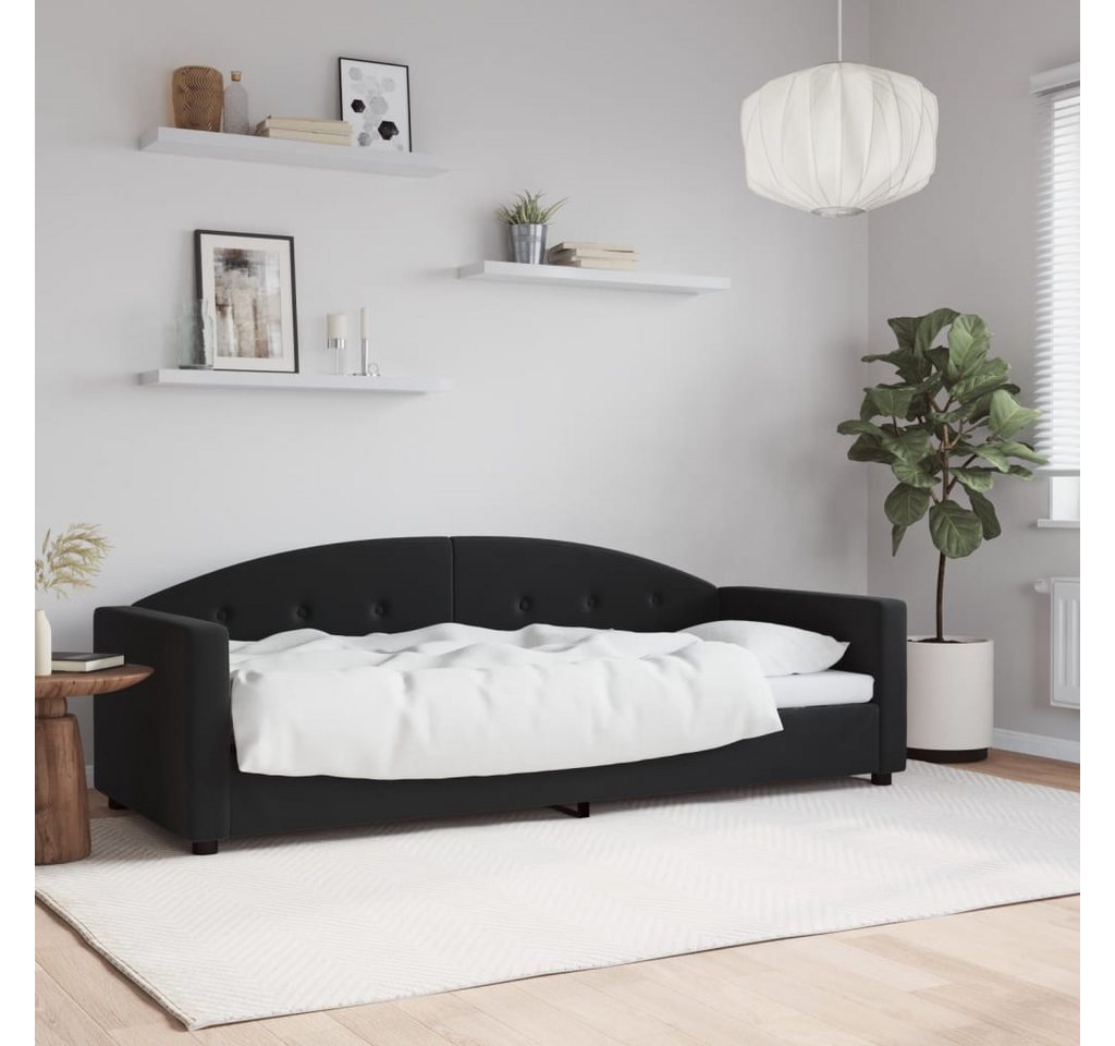 vidaXL Gästebett Tagesbett Schwarz 80x200 cm Samt Gästebett Gästecouch Gäst günstig online kaufen