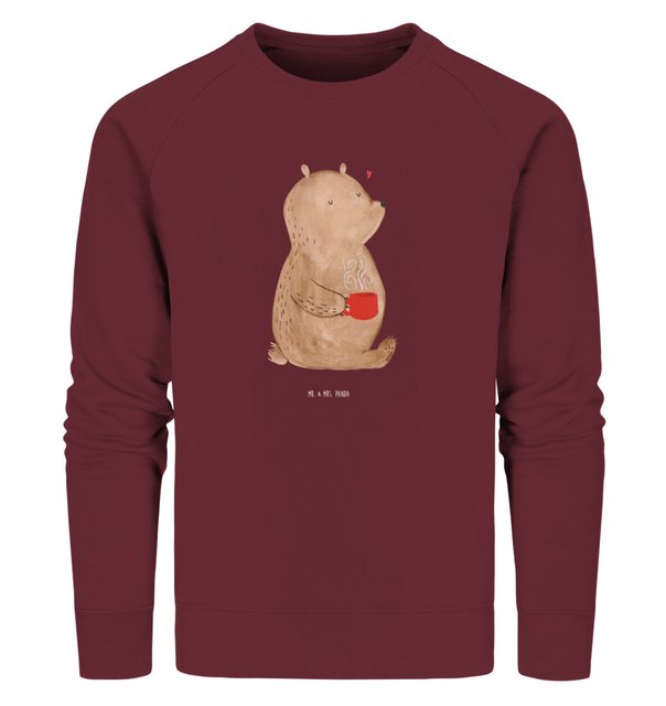 Mr. & Mrs. Panda Longpullover Größe XXL Bär Morgenkaffee - Burgundy - Gesch günstig online kaufen