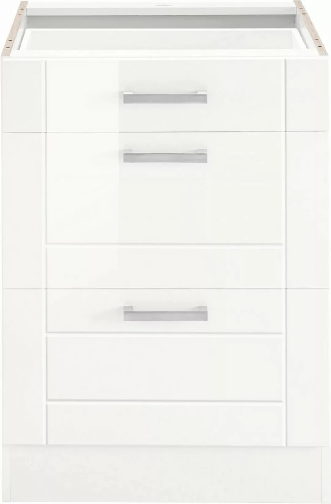 KOCHSTATION Auszugsunterschrank KS-Tinnum 60 cm breit, MDF-Fronten, Metallg günstig online kaufen