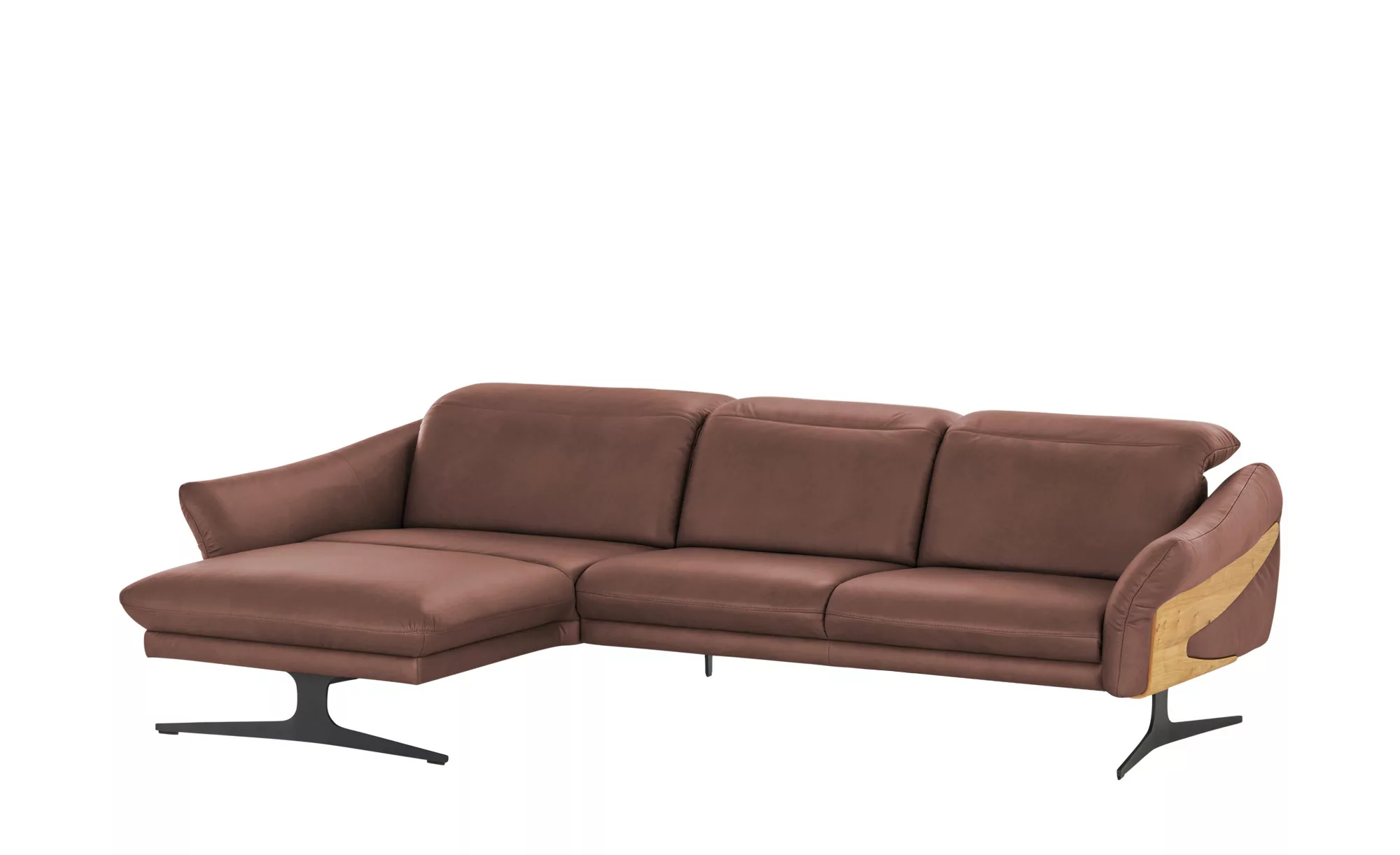 himolla Ecksofa aus Echtleder 1059 ¦ rot ¦ Maße (cm): B: 284 H: 83 T: 179.0 günstig online kaufen