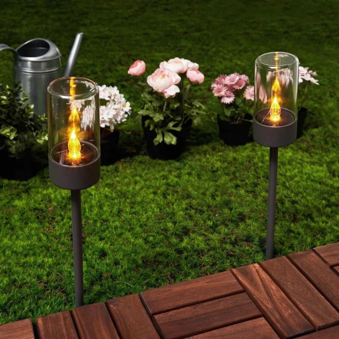 Pauleen LED Gartenfackel "Sunshine Happiness", 2 flammig-flammig günstig online kaufen