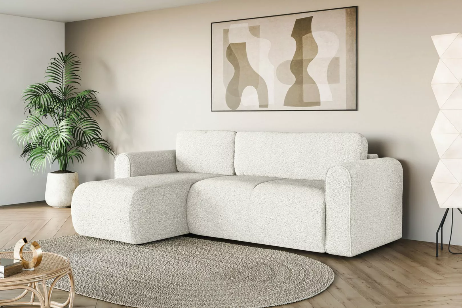 INOSIGN Ecksofa Ecksofa Zacharia wahlweise mit Bettfunktion, BxTxH 250x166x günstig online kaufen