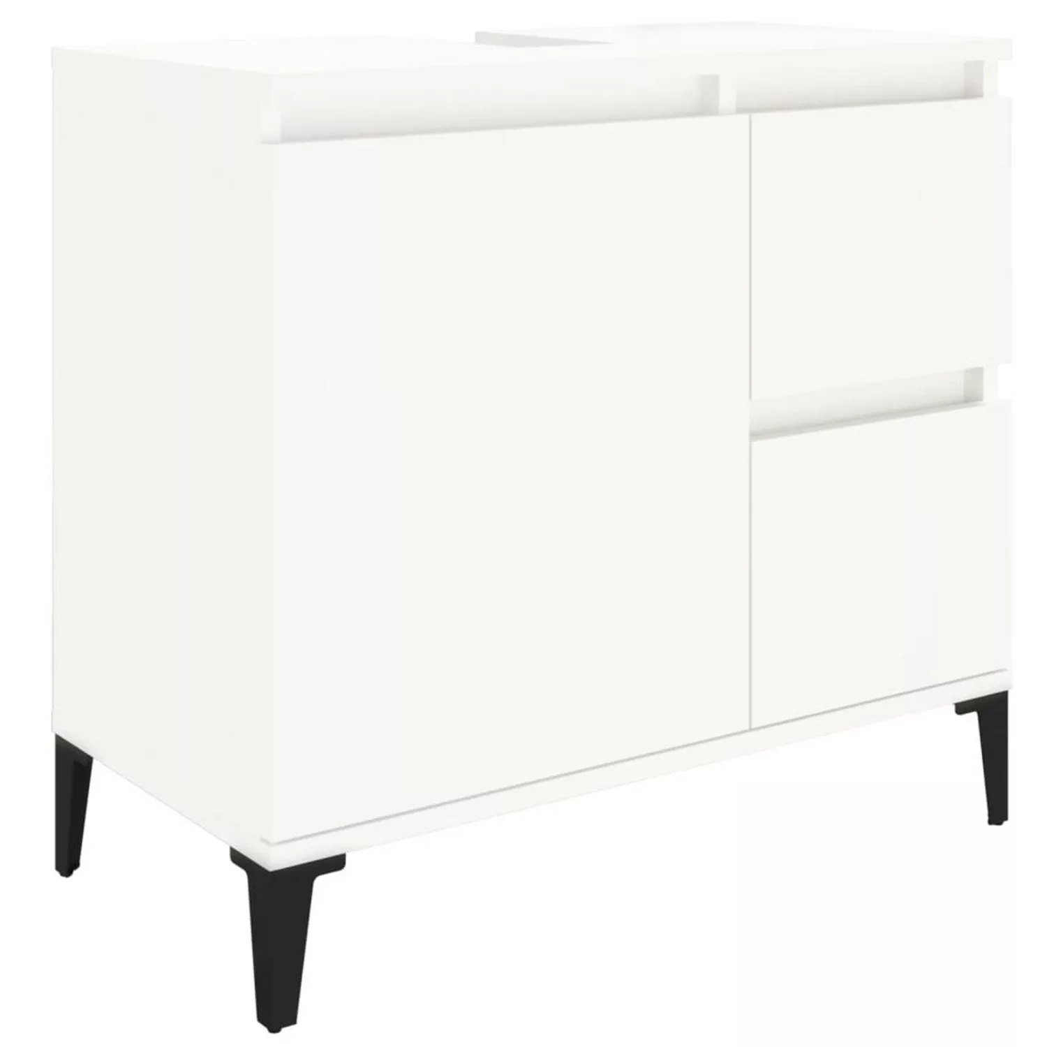 Vidaxl Badschrank Weiß 65x33x60 Cm Holzwerkstoff günstig online kaufen