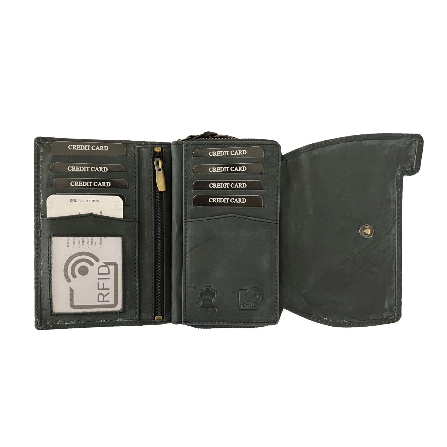 Buffalo Hill Geldbörse XL Büffelleder Portemonnaie, günstig online kaufen