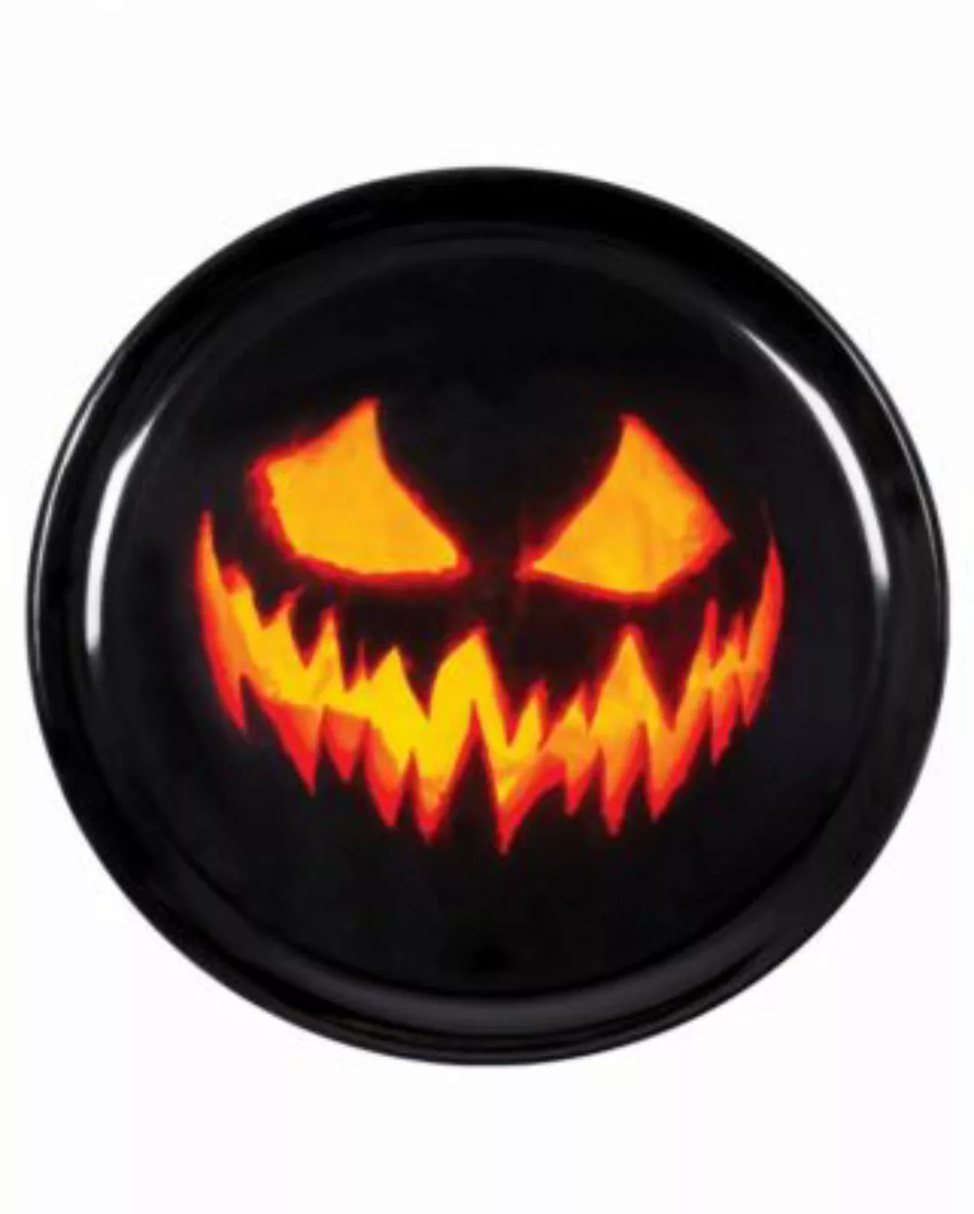 Halloween Kürbis Tablett als Tischdeko den Trick or Treat Partydeko schwarz günstig online kaufen