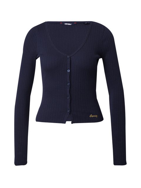 Superdry Strickjacke ESSENTIAL (1-tlg) Stickerei günstig online kaufen