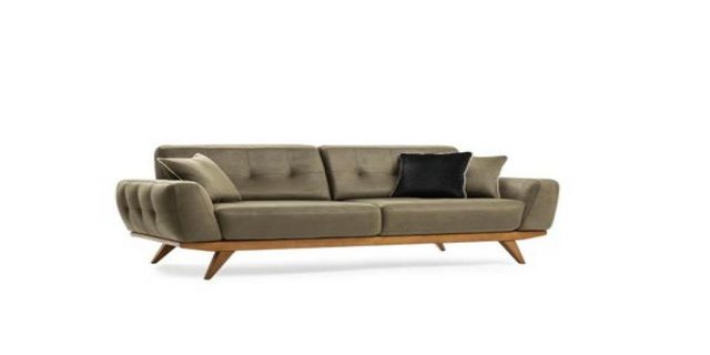 Xlmoebel Sofa Hochwertiges Drei-Personen-Sofa in klassischem Design aus bra günstig online kaufen