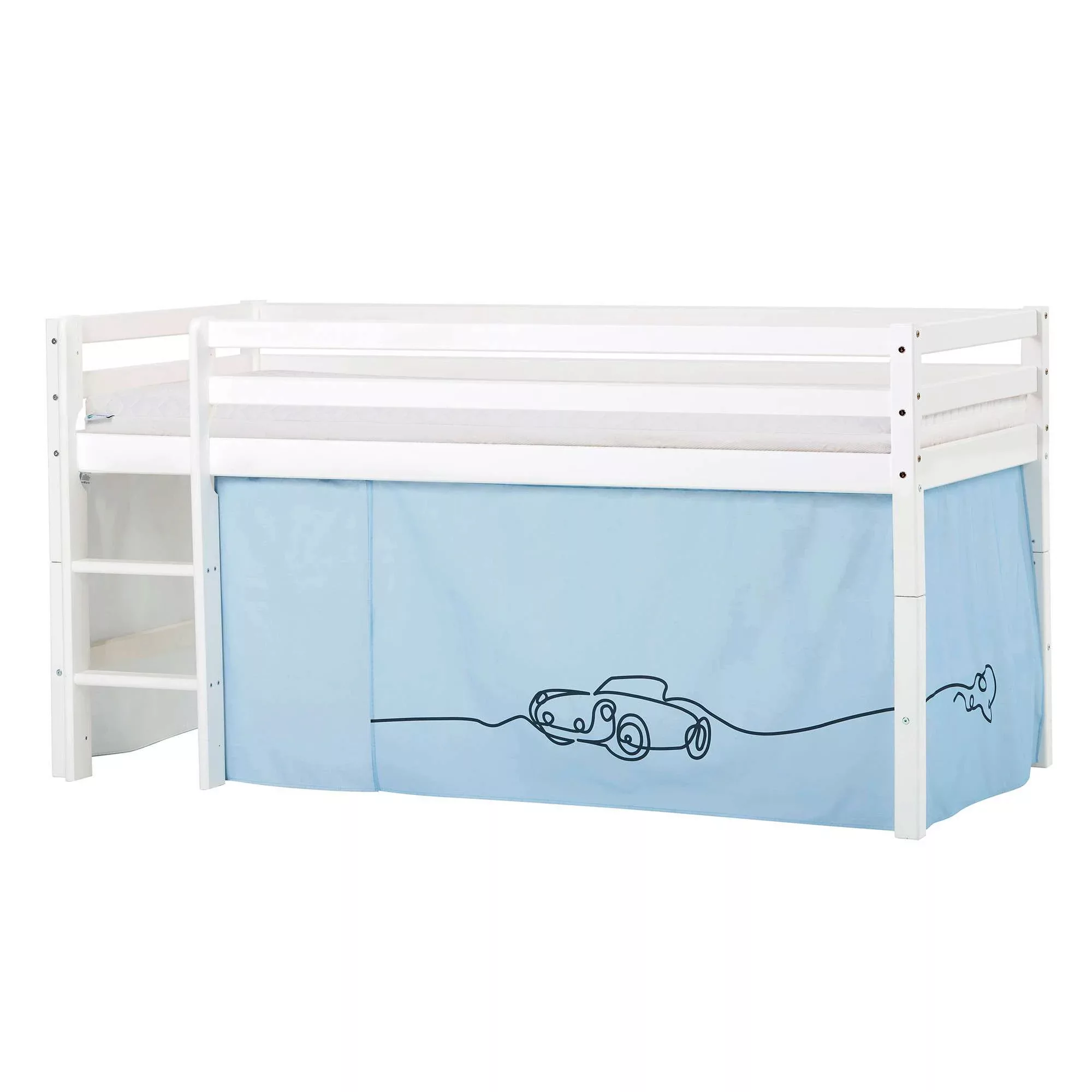 Hoppekids Hochbett "ECO Dream, Kinderbett, Spielbett, Halbhohes Bett aus Ma günstig online kaufen