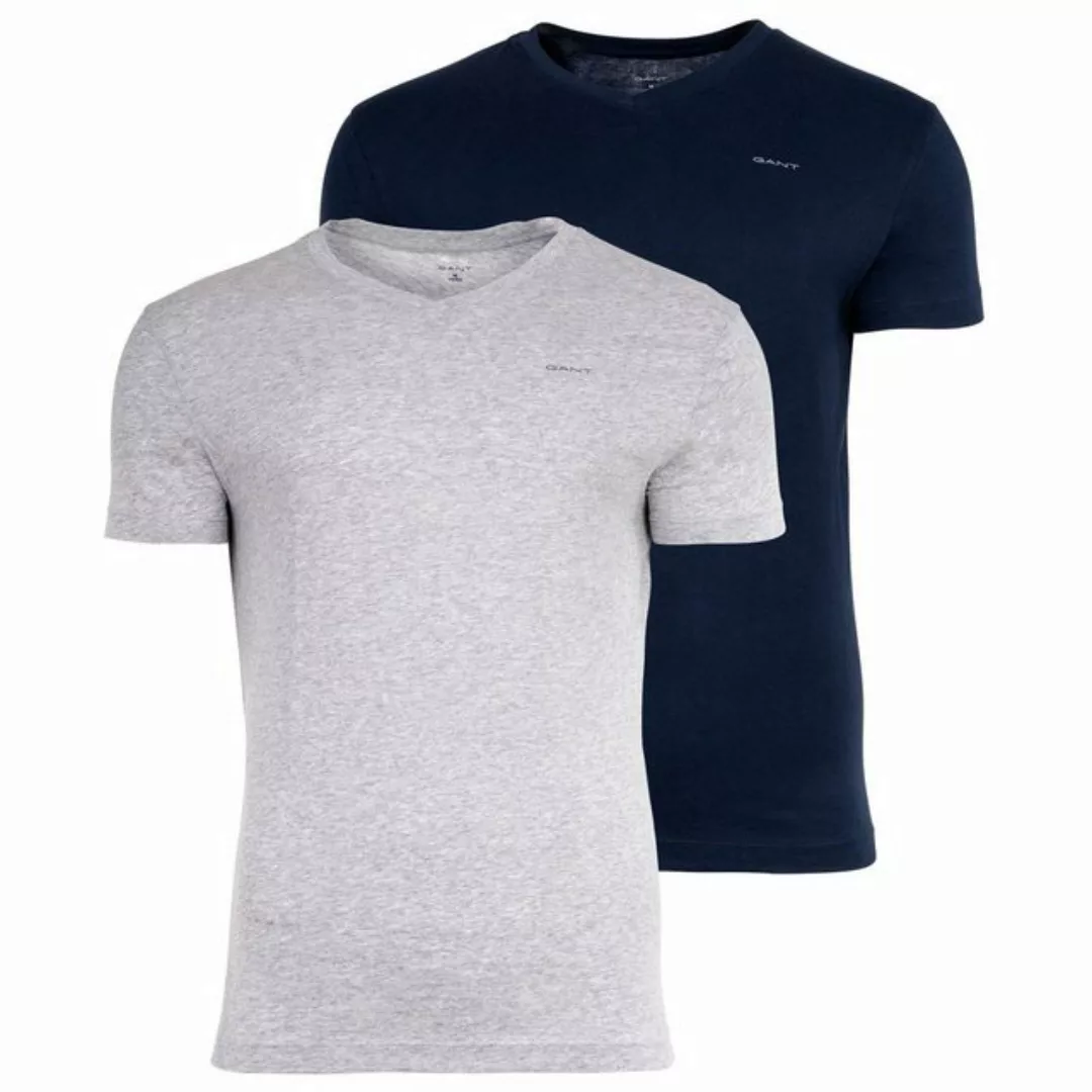 Gant Unterziehshirt "V-NECK T-SHIRT 2-PACK", (Packung, 2 St., 2er), mit Mar günstig online kaufen