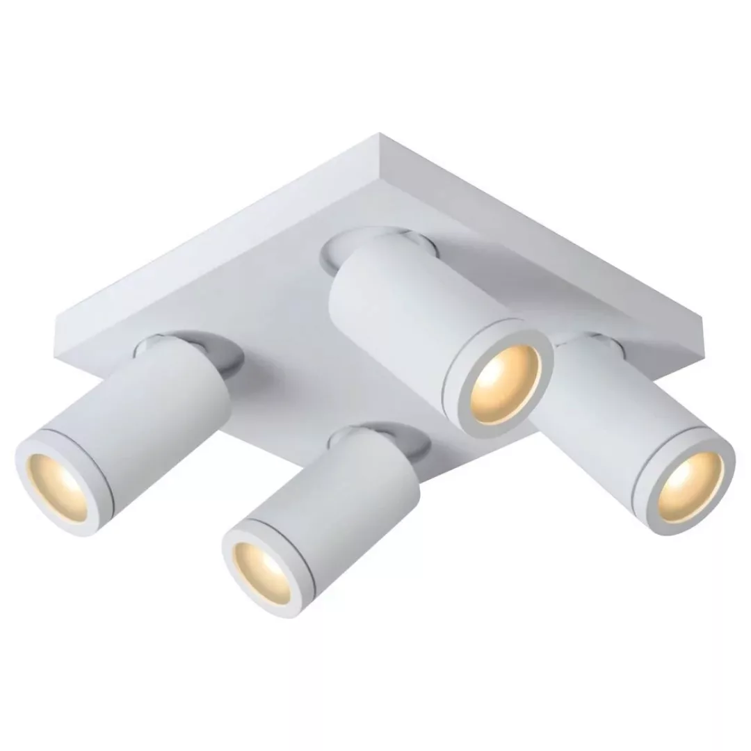 LED Deckenstrahler Taylor in Weiß 4x5W 1280lm IP44 dim to warm günstig online kaufen