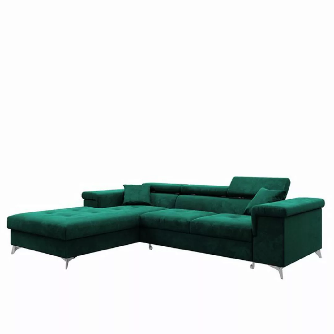 DB-Möbel Wohnlandschaft Schlafcouch Rarokko in L-Form 280 cm, Ecksofa Wohnl günstig online kaufen