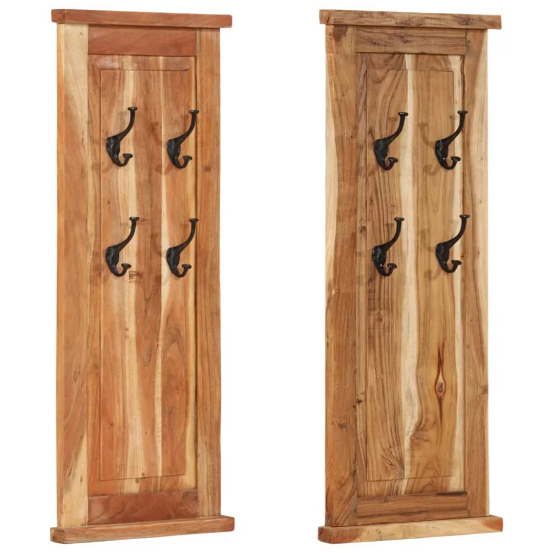 Vidaxl Garderobe 2 Stk. Massivholz Akazie 38x100 Cm günstig online kaufen