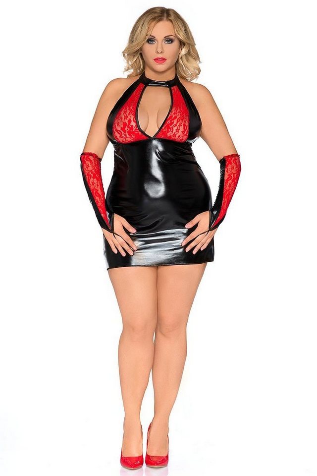 Andalea Minikleid Minikleid in schwarz/rot - 42/44 günstig online kaufen