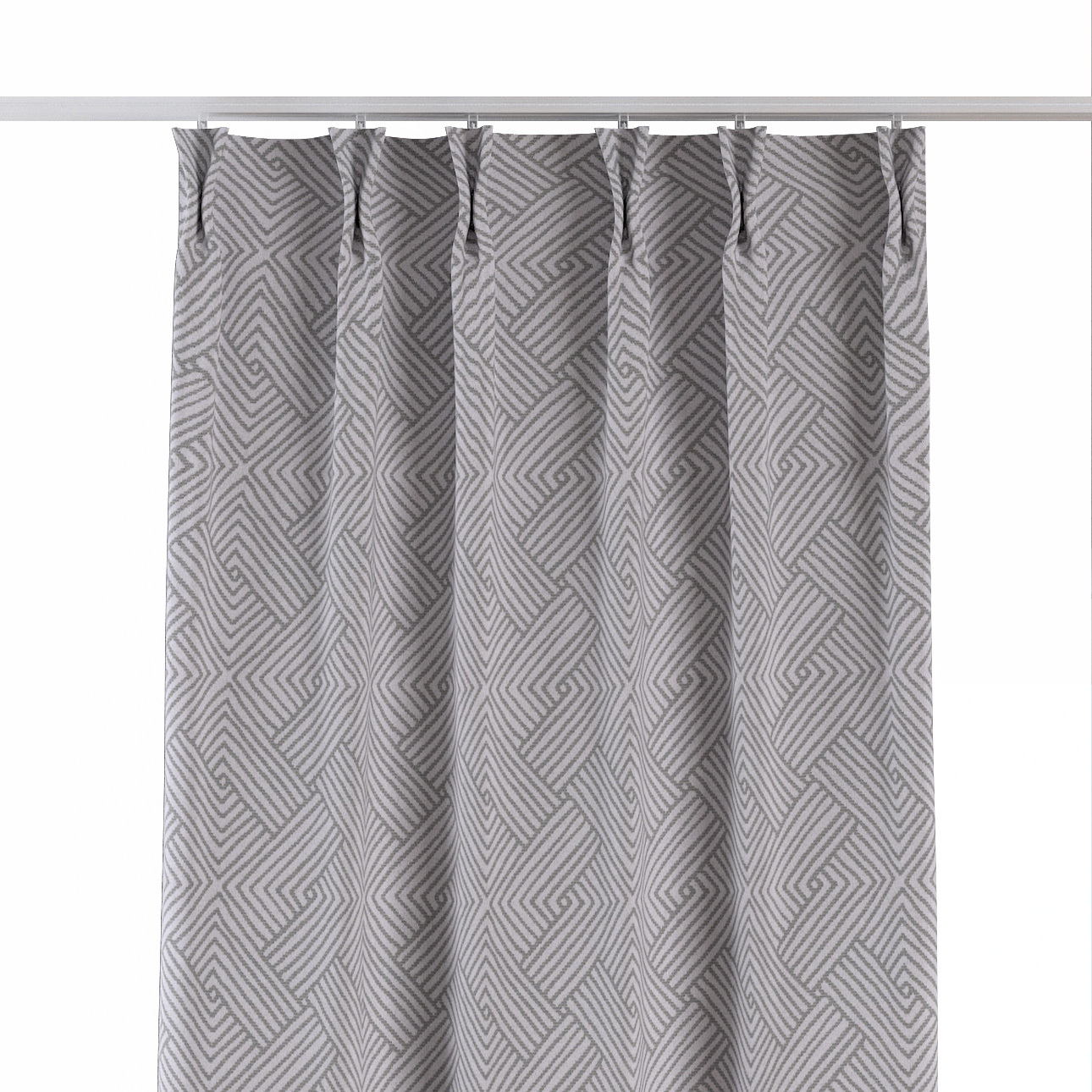 Vorhang mit flämischen 2-er Falten, grau, Sunny (143-45) günstig online kaufen