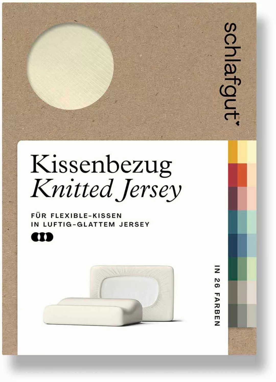 Schlafgut Kissenbezug »Pure flexibler Kissenbezug für Nackenstützkissen«, ( günstig online kaufen