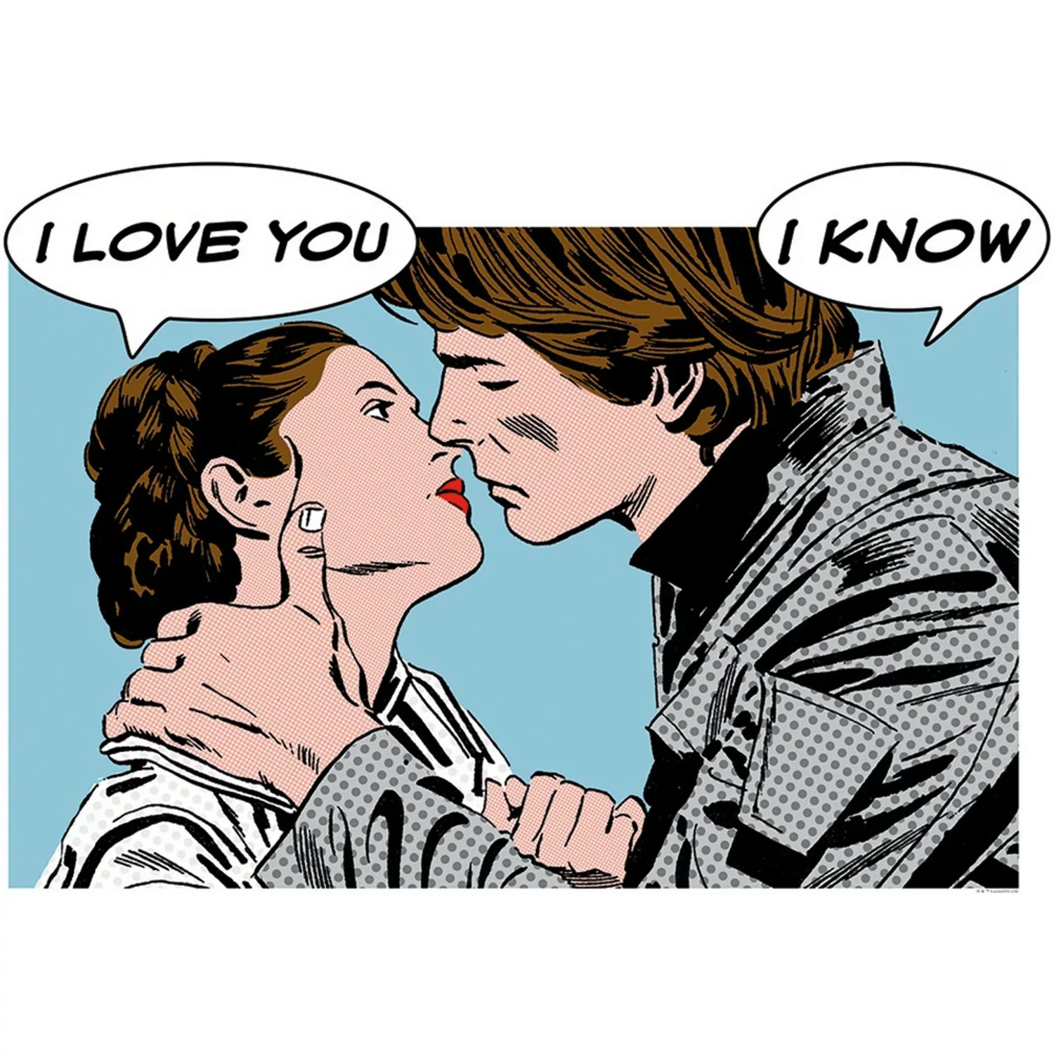 Komar Wandbild Star Wars Leia Han 70 x 50 cm günstig online kaufen
