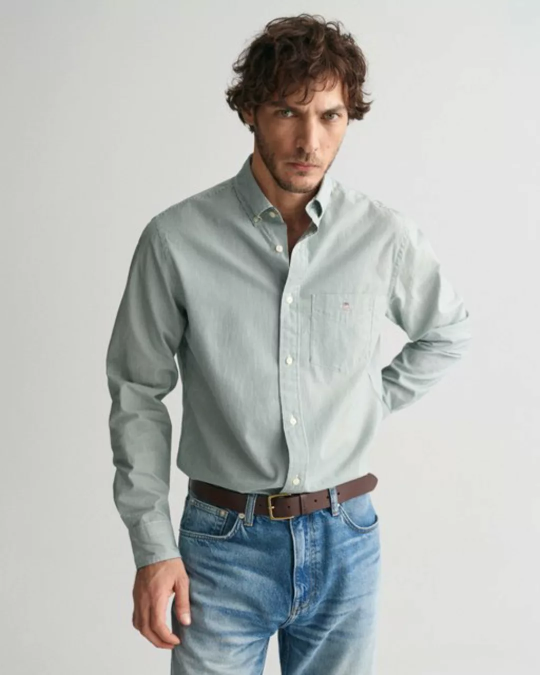 Gant Langarmhemd REG POPLIN BANKER SHIRT Banker Stripe Popeline, leichte Ba günstig online kaufen