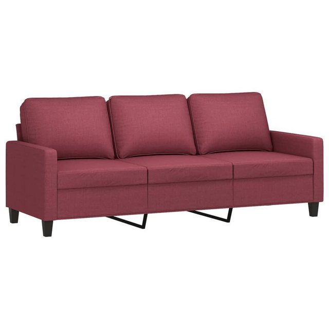 vidaXL Sofa, 3-Sitzer-Sofa Weinrot 180 cm Stoff günstig online kaufen