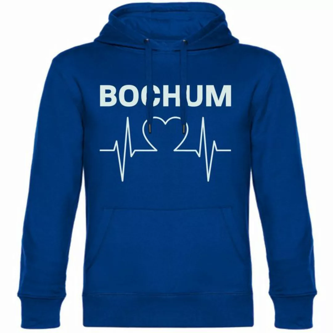multifanshop Kapuzensweatshirt Bochum - Herzschlag - Pullover günstig online kaufen