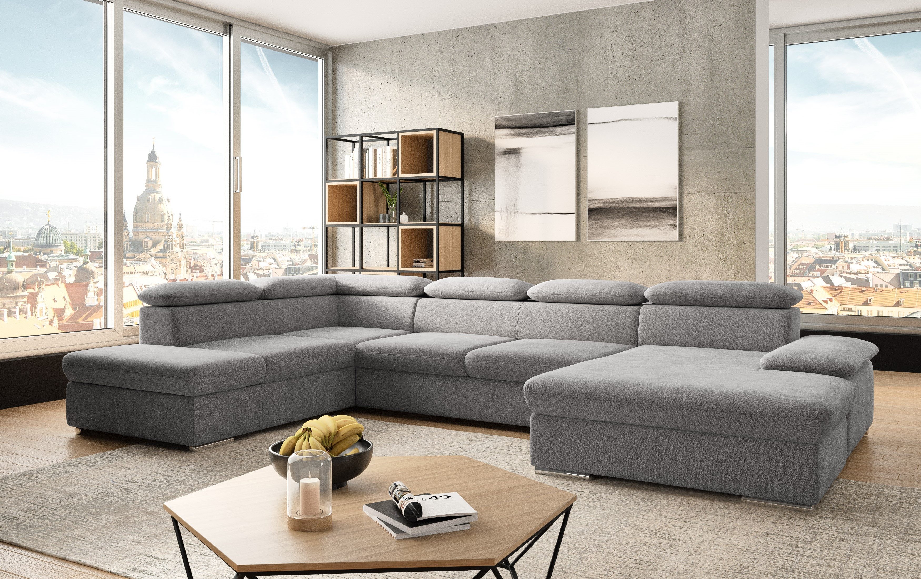 sit&more Wohnlandschaft "Valantine U-Form", inkl. Kopf- und Armteilverstell günstig online kaufen