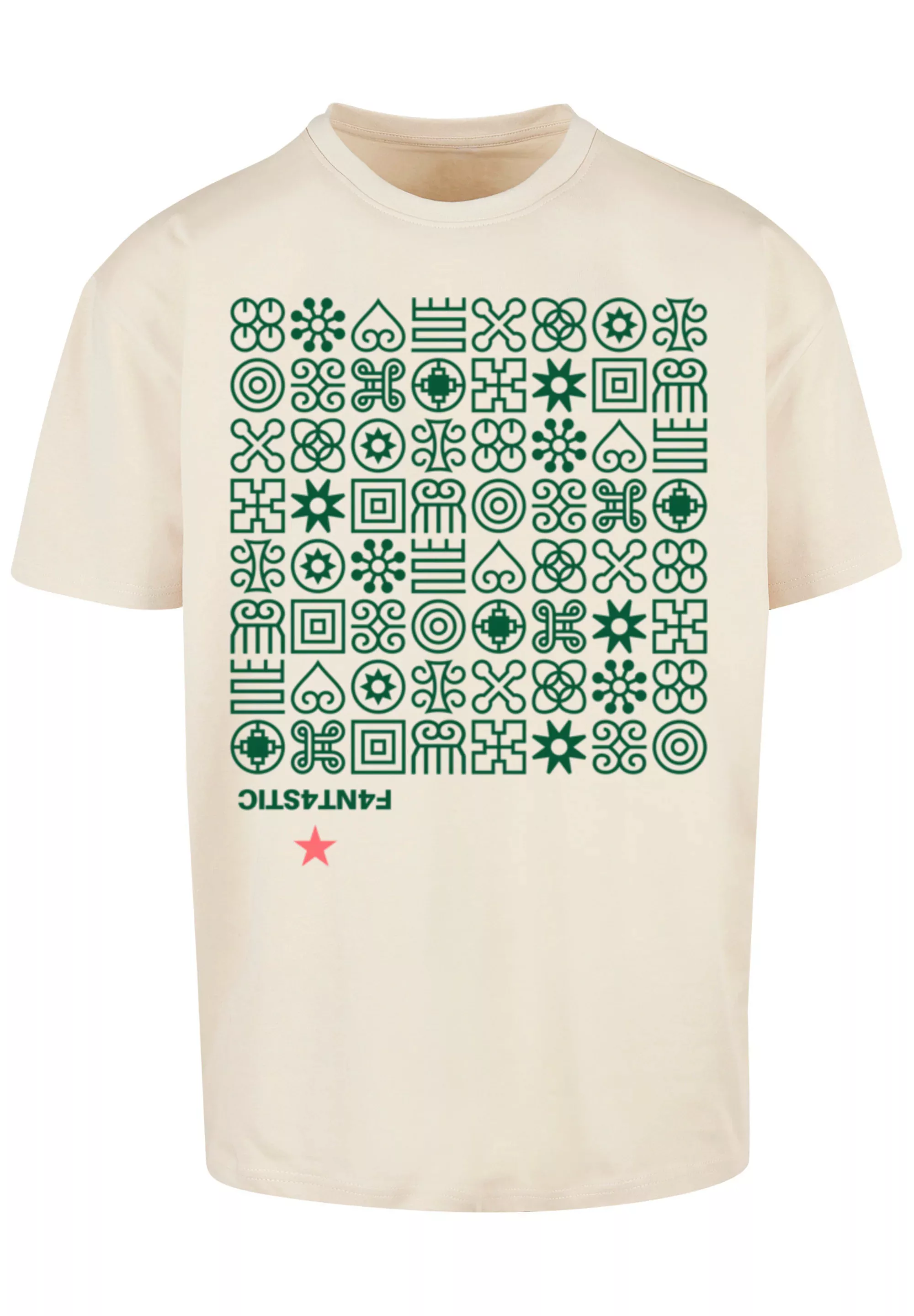 F4NT4STIC T-Shirt "Muster Grün Symbole", Print günstig online kaufen