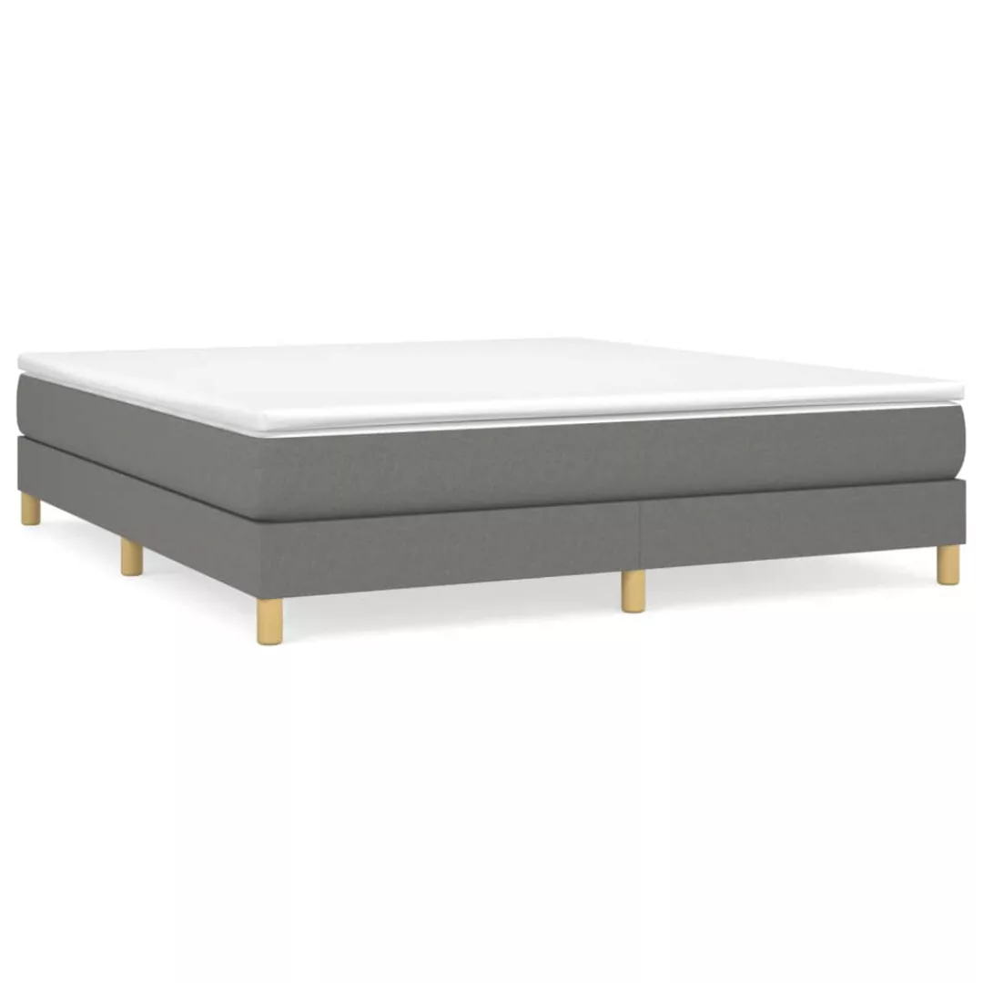 Vidaxl Boxspringbett Dunkelgrau 160x200 Cm Stoff günstig online kaufen