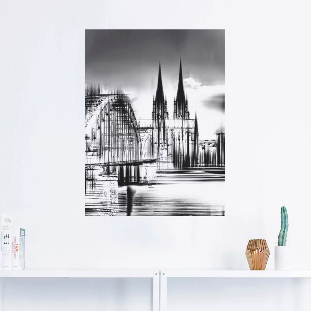 Artland Wandbild "Köln Skyline Collage III", Deutschland, (1 St.), als Lein günstig online kaufen