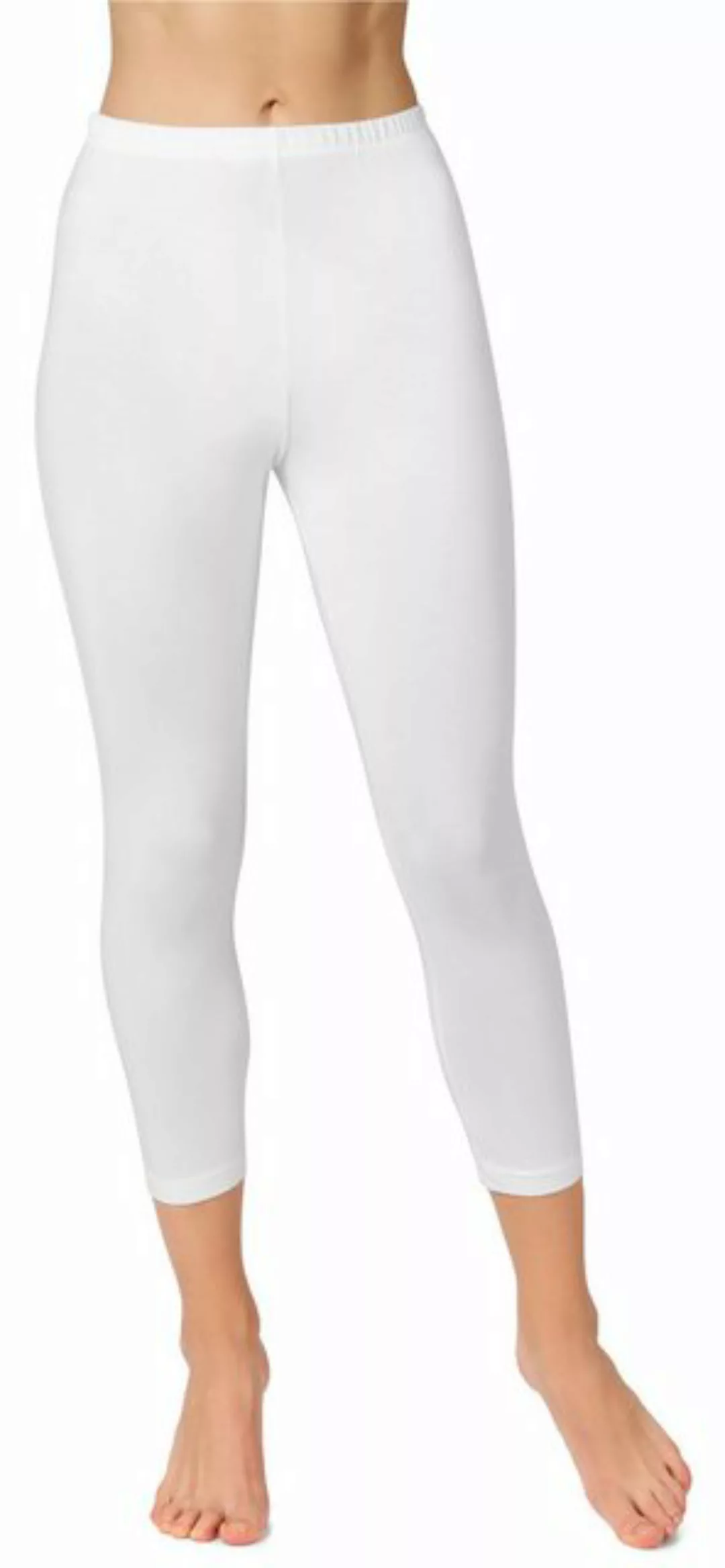 Bellivalini Leggings Damen 3/4 Capri Hose BLV50-156 (1-tlg) aus Baumwolle günstig online kaufen