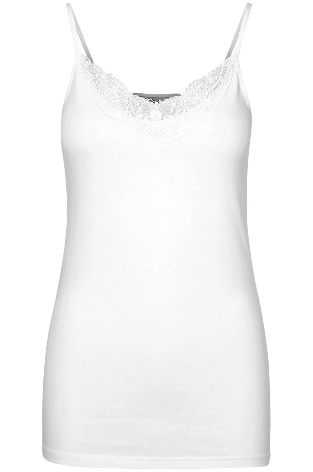 Vero Moda Damen Spaghettiträger - Top VMINGE LACE SINGLET günstig online kaufen