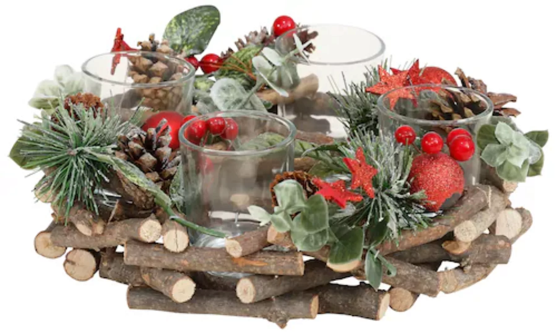 my home Adventskranz »Cheyenne, Weihnachtsdeko«, Adventsleuchter, Durchmess günstig online kaufen