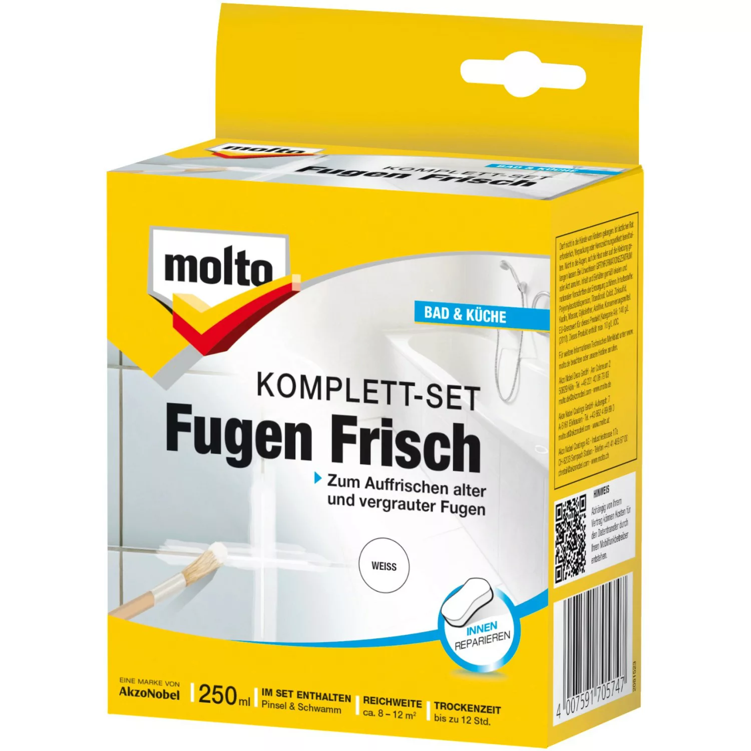 Molto Fugen-Frisch Komplett-Set Weiß 250 ml günstig online kaufen