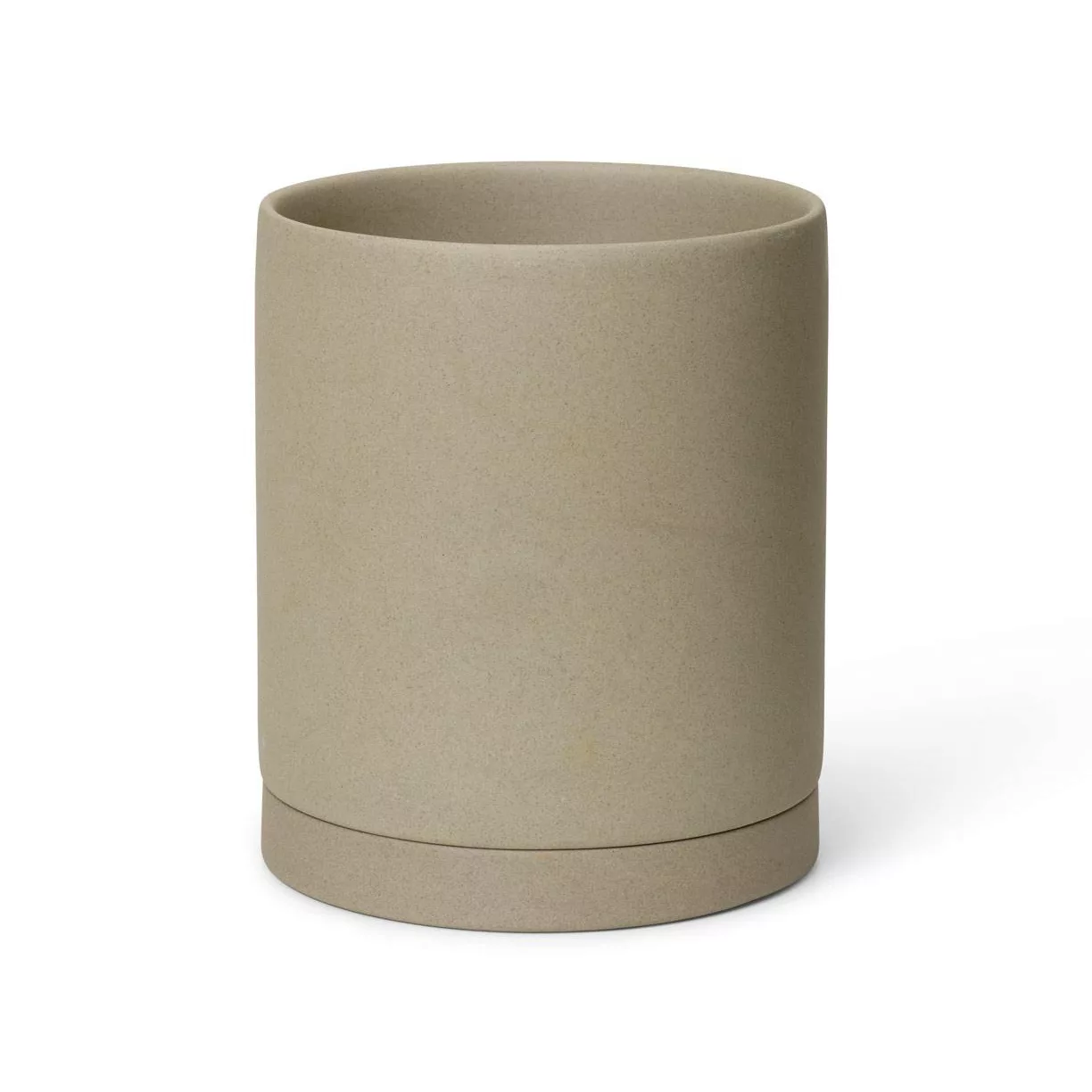 ferm LIVING - Sekki Pot Blumentopf M - sand/H 15,7cm x Ø 13,5cm günstig online kaufen