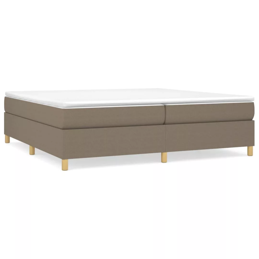 Vidaxl Boxspringbett Taupe 200x200 Cm Stoff günstig online kaufen