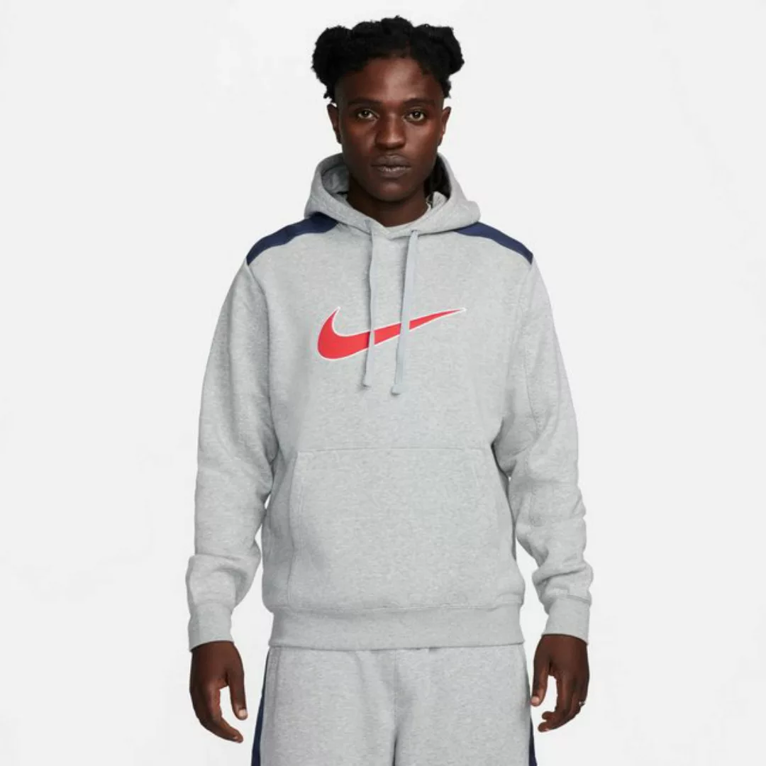 Nike Sweatshirt M NSW SP FLC HOODIE BB FLINT GREY/BLACK/WHITE günstig online kaufen