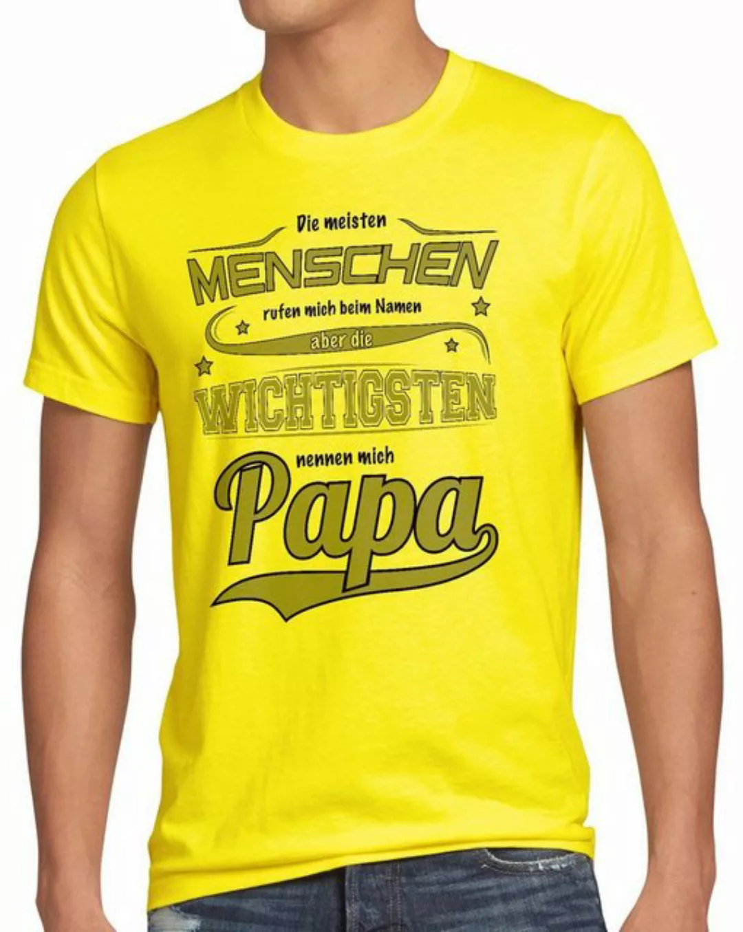 style3 T-Shirt Meisten Menschen rufen Namen wichtigsten Papa Vater Fun Spru günstig online kaufen