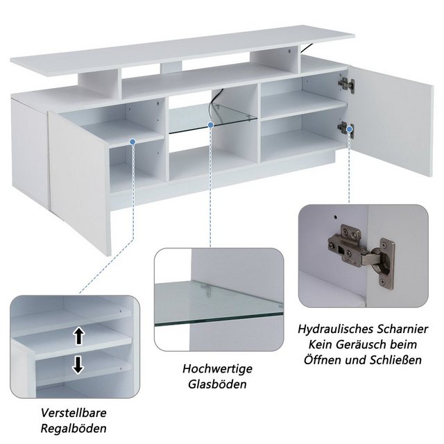 HAUSS SPLOE TV-Schrank TV-Lowboards TV Schrank Fernsehschrank TV-Tisch mit günstig online kaufen