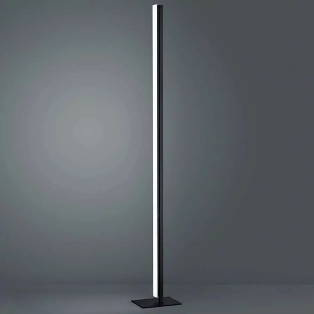 LED Stehleuchte Venta in Schwarz-matt und Chrom 31W 2690lm günstig online kaufen