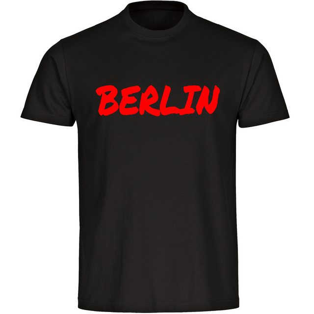 multifanshop T-Shirt Herren Berlin rot - Textmarker - Männer günstig online kaufen